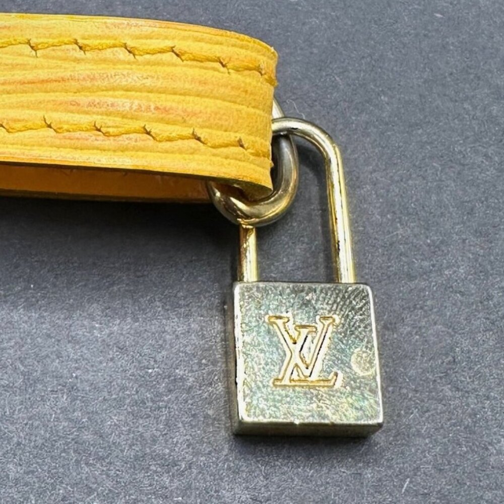 Louis Vuitton Yellow Epi Long Bifold Wallet w/Charm & Box - EUC - Picture 7 of 9